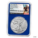 yɔi/iۏ؏tz AeB[NRC  2021 $1 Type 2 American Silver Eagle NGC MS70 FDI Black Label Blue Core [] #sot-wr-011093-3251