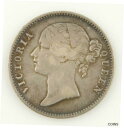 【極美品/品質保証書付】 アンティークコイン コイン 金貨 銀貨 [送料無料] 1840 VICTORIA INDIA RUPEE SILVER HIGH GRADE COIN XF INDIAN FOREIGN COIN