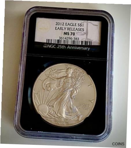  アンティークコイン 銀貨 2012 American Eagle Silver Dollar NGC MS 70 Early Release Shipped FREE  #sot-wr-011093-4898