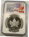 yɔi/iۏ؏tz AeB[NRC RC   [] 2019 CANADA SILVER MAPLE LEAF NGC PR PF 70 PRIDE OF TWO NATIONS SET S$5 MODIFIED