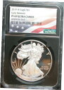 2019-W プルーフ シルバー イーグル、初期リリース、NGC PF69UC (ブラック レトロ ホルダー)2019-W Proof Silver Eagle, Early Releases, NGC PF69UC (Black Retro-Holder)(3)