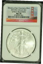 アメリカンシルバーイーグルドル。 2013 S NGC MS70。サンフランシスコでERが襲われた。 L451American Silver Eagle Dollar. 2013 S NGC MS70. ER Struck at San Francisco. L451(3)