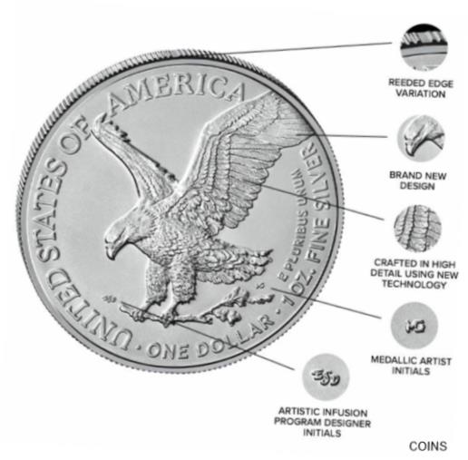 【極美品/品質保証書付】 アンティークコイン コイン 金貨 銀貨 [送料無料] American Silver Eagle Proof Ultra Cameo 35th label Type 2 NGC 2021 W $1