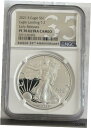 yɔi/iۏ؏tz AeB[NRC RC   [] 2021 S $1 T-2 NGC PF70 ULTRA CAMEO EARLY RELEASES PROOF SILVER EAGLE LANDING E