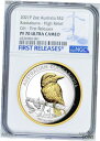 2021 オーストラリア ギルト ハイ リリーフ 2オンス シルバー クッカバラ $2 コイン NGC PF70 FR ブルーLB2021 Australia GILT HIGH RELIEF 2oz Silver Kookaburra $2 Coin NGC PF70 FR BlueLB