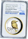 yɔi/iۏ؏tz AeB[NRC RC   [] 2021 Australia GILT HIGH RELIEF 2oz Silver Kookaburra $2 Coin NGC PF70 FR BlueLB