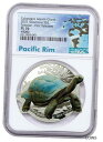 2021 ソロモン諸島ガラパゴスの巨人 亀型 1 オンス シルバー $2 NGC PL70 FR2021 Solomon Isl Giants of Galapagos Tortoise Shaped 1 oz Silver $2 NGC PL70 FR