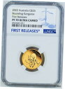  アンティークコイン コイン 金貨 銀貨  2022 Australia Bounding Kangaroo PROOF 1/4oz .9999 GOLD $25 NGC PF70 Coin FR