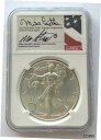  アンティークコイン コイン 金貨 銀貨  2020 1oz Silver Eagle NGC MS70 ER Mike Castle Mike Standish Signature Top 45