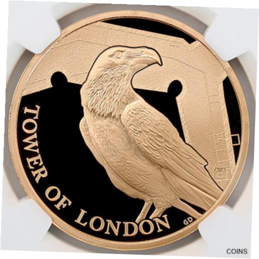 【極美品/品質保証書付】 アンティークコイン 金貨 2019 Tower of London Great Britain Legend Ravens 5 Pounds Gold Coin NGC PF70 UK [送料無料] #gct-wr-011115-1138