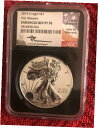 2019 S SILVER EAGLE 強化逆方向防止 PF70 NGC 初回リリース COA #219612019 S SILVER EAGLE Enhanc...