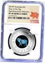 2019 オーストラリア オパール ルナ 亥年 1オンス シルバー プルーフ コイン NGC PF70 UC ER2019 Australia OPAL LUNAR Year of the PIG 1oz Silver Proof Coin NGC PF70 UC ER