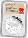 2019 オーストラリア プルーフ シルバー 旧亥年 NGC PF70 1オンス $1 コイン ER2019 Australia PROOF Silver Lunar Year of the PIG NGC PF70 1oz $1 Coin ER