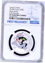 2018 ツバル ルーニー・テューンズ バグズバニー シルバー プルーフ NGC PF70 ハーフダラー コイン FR2018 TUVALU Looney Tunes BUGS BUNNY Silver Proof NGC PF70 Half Dollar Coin FR