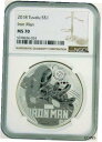 2018 ツバル S$1 マーベル アイアンマン NGC MS70 #0242018 TUVALU S$1 MARVEL IRON MAN NGC MS70 #024