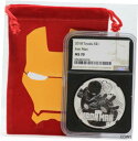 2018 アイアンマン 1 オンス シルバー NGC MS70 ツバル $1 コイン MARVEL ポーチバッグ付き - JN4172018 Iron Man 1 Oz Silver NGC MS70 Tuvalu $1 Coin MARVEL w/ Pouch Bag - JN417