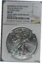 yɔi/iۏ؏tz AeB[NRC RC   [] 2016 W Silver American Eagle Burnished - Lettered Edge 30th Ann NGC MS70