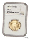 yɔi/iۏ؏tz AeB[NRC  1986 Gold Eagle $25 NGC MS70 - American Gold Eagle AGE [] #got-wr-011130-359