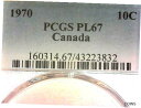 7 月 4 日のセール--1970-PCGS PL67 カナダ 10 セント コイン -KM#77FOURTH OF JULY SALE--1970-PCGS ...