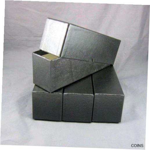 【極美品/品質保証書付】 アンティークコイン コイン 金貨 銀貨 送料無料 4 Black Cardboard Coin Slab Single Row Storage Boxes for NGC PCGS Other Slabs