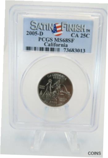 ڶ/ʼݾڽա ƥ    [̵] 2005-D PCGS MS68SF California State Quarter Satin Finish 25C