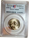 2008 D サカガウィア ドル 1 ドル コイン PCGS グレード MS68 サテン仕上げ2008 D Sacagawea Dollar $1 Coin PCGS Graded MS68 Satin Finish(3)