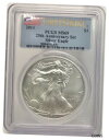 2011 PCGS MS69 アメリカン シルバー イーグル 25 周年記念ファースト ストライク、$12011 PCGS MS69 American SILVER Eagle 25th Anniversary First Strike, $1(3)