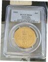 yɔi/iۏ؏tz AeB[NRC RC   [] 2003 Australian Coronation PCGS MS 66 50 Cent Coin UNC **Gold Plated