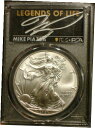 【極美品/品質保証書付】 アンティークコイン コイン 金貨 銀貨 送料無料 2021 P SILVER EAGLE DOLLAR PCGS MS70 LEGENDS OF LIFE MIKE PIAZZA SIGNED PSA