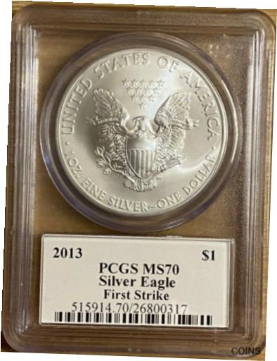  アンティークコイン 銀貨 2013 American Silver Eagle ASE PCGS MS70 1st Strike Signed Mercanti Engraver LBL  #sot-wr-011145-1359