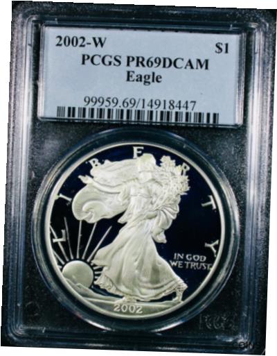 yɔi/iۏ؏tz AeB[NRC RC   [] 2002-W American Silver Eagle - PCGS Proof-69 Deep Cameo