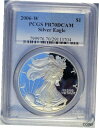 2006 W PCGS PR-70 DCAM シルバーイーグル ブルーラベル2006 W PCGS PR-70 DCAM Silver Eagle Blue Label