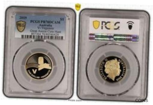 ڶ/ʼݾڽա ƥ    [̵] 2019 Great Coin Hunt Vegemite $1 Proof PCGS PR70DCAM Equal Top Pop #0429