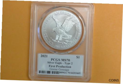 ץʡɥ꥽㤨֡ڶ/ʼݾڽա ƥ    [̵] 2021 $1 American Silver Eagle 1oz PCGS MS70 Legends of Life Goose Gossage T2פβǤʤ96,250ߤˤʤޤ