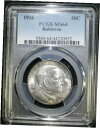 【極美品/品質保証書付】 アンティークコイン コイン 金貨 銀貨 送料無料 1936 50C Robinson Silver Commemorative Half Dollar PCGS MS64 Well Struck Coin