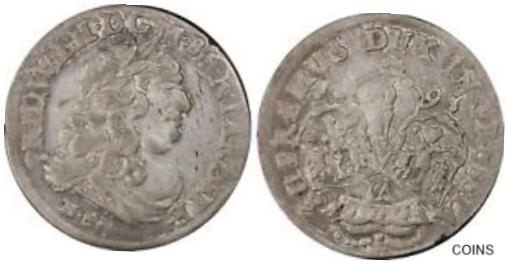  アンティークコイン コイン 金貨 銀貨  1681-HS German States Brandenburg 6 Groschen World Silver Coin PCGS XF Details