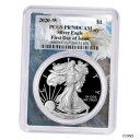 yɔi/iۏ؏tz AeB[NRC RC   [] 2020-W Proof $1 American Silver Eagle PCGS PR70DCAM FDOI Eagle Frame