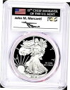 2019-W プルーフ シルバー イーグル-PCGS PR70-発行初日-マーカンティ-フラッグ-ポップ 300!!!2019-W PROOF SILVER E...