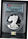 2020 W シルバー プルーフ アメリカン イーグル $1 PCGS PR70DCAM ファースト ストライク フラッグ ラベル2020 W Silver Proof American Eagle $1 PCGS PR70DCAM First Strike Flag Label(3)