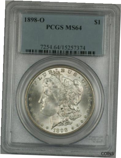 yɔi/iۏ؏tz AeB[NRC RC   [] 1898-O Morgan Silver Dollar $1 PCGS MS-64 (Better Coin) (4G)