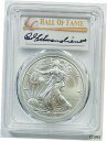 yɔi/iۏ؏tz AeB[NRC RC   [] 2020 $1 Silver Eagle PCGS MS70 First Day of Issue Red Schoendienst HOF Pop 50