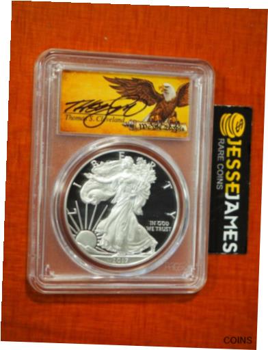 【極美品/品質保証書付】 アンティークコイン コイン 金貨 銀貨 [送料無料] 2017 S PROOF SILVER EAGLE PCGS PR70 DCAM FDI CLEVELAND FROM CONGRATULATIONS SET 1