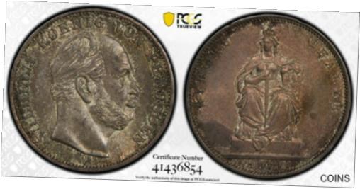 ڶ/ʼݾڽա ƥ    [̵] 1871 A Prussia One (1) Thaler PCGS MS 62, Victory KM 500, Witter Coin