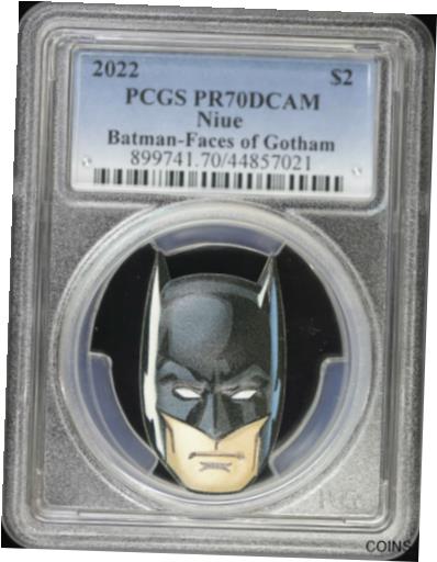 yɔi/iۏ؏tz AeB[NRC RC   [] 2022 Niue Proof 1 oz Silver Batman - Faces of Gotham PCGS PR 70 DCAM | DC Comics