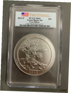 2013P 5oz アメリカ・ザ・ビューティフル (グレートベースン) SP69 ファーストストライク2013P 5oz America the Beautiful (Great Basin) SP69 First Strike
