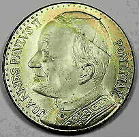 【極美品/品質保証書付】 アンティークコイン コイン 金貨 銀貨 送料無料 Antique Coins NGC PCGS Italy Italian Pope John Paul II Souvenir Medal BU Unc
