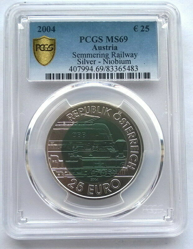 Austria 2004 Alpine Railway 25 Euro PCGS MS69 Silver-Niobium Coin(5483)※関税は当ショップ負担（お客様負担無し）※全国送料無料・海外輸送無料※商品の状態は画像をご確認下さい（極美品・目立った汚れ無し）※輸入品の為英語表記となります※その他ご不明点はお気軽にお問合せ下さい！Seller Notes: “Thanks for looking!”Certification: PCGSModified Item: NoCountry: AustriaKM Number: KM-3109Region: EuropeCountry/Region of Manufacture: AustriaMaterial: Silver-NiobiumCirculated/Uncirculated: UncirculatedYear: 2004Grade: MS 69Certification Number: 83365483Type: Bimetal Coin[ご購入前に必ずお読み下さい]親切丁寧に、商品到着までサポート対応させていただきます。■パソコンの画像・画質により色や素材感が、実際の商品と多少異なる場合がございますので予めご了承くださいませ。■お客様のご都合（程度の解釈相違を含む）による商品のご購入後のキャンセル返品は、原則としてお受け致しておりません。未払いのまま2日以上連絡が取れない場合はキャンセルさせて頂きます。その場合、事務局側が自動的に「非常に悪い」の評価を付けてしまいますのでご注意ください。※お支払い頂いた場合は連絡は不要です。※他ショップでも販売しておりますので、稀に在庫がない場合がございます。■不具合での返品は箱などすべてが到着時の状態になるものに限らせていただきます。※当店では不良品はすべて現物確認と不具合の確認を行い対応をさせて頂いております。■お客様のご都合によるご注文確定後の商品のキャンセルにつきましては承っておりません。また、ご入金確認後、またはご決済完了確認後のキャンセルにつきましては、ご注文総額の30％のキャンセル料をご請求させていただきます。■領収書二重発行やトラブル防止のため、領収書発行は行っておりません。事務局側が発行している「支払い明細」が正式な支払い証明となります。支払い明細画面を印刷したものが領収書の代わりになることを各税務署に確認済みです。■年末年始・連休の発送は、業者も休みになる関係でいつもより遅れます。■輸送時の破損の場合は配送業者への報告を行って下さい。報告なしでの対応はできません。■日祝日は定休日とさせていただいております。連絡・発送が出来ませんのであらかじめご了承お願いいたします。■内容は必ずお読みになってからお買い求め下さいますようお願い致します。※在庫状況は常に更新をしておりますが、当社は複数店舗で在庫を共有しているため、ご注文を頂きましても稀に欠品している場合がございます。その際は誠に申し訳ございませんが、その旨をメールまたはお電話にてご連絡させていただきます。ご理解いただけますようお願い申し上げます。親切・丁寧にお取引させていただきますのでよろしくお願いします。 品質保証について 当店の商品の、品質保証についてご紹介いたします。 ▽品質保証書 お買い上げいただく全ての商品に「WORLD RESOURCE品質保証書」をおつけいたします。 これは、WORLD RESOURCEが販売した商品であることを保証するものです。大切に保管してください。 ▽標準保証に関して 当店でご購入頂きました商品は7日以内の標準保証サービスが付属致します。 ※ご購入日につきましては、製品の品質保証書に記載の日付にて確認させていただきます。 ※保証は通常利用時のみの対応となります。 ※ご購入日の確認を致しかねる場合は有償となります。品質保証書は大切に保管して下さい。POINT01　品揃え一番店を目指して 「期待に答えるお店づくりと、時代に合わせたサービスをご提供致します。」 POINT02　多種多様な商品レパートリー 「幅広く、世界の商品をご用意しております。」 POINT03　きっと見つかる！新しい発見 「テレビや雑誌で紹介されたアイテムもいちはやく。」 モットー：丁寧な接客対応 その道数十年のスタッフだからこそできる、“豊富な知識”に基づく商品のご提案。 お探しの商品はお気軽にスタッフにお尋ねください。 「以前は、商品ページあったけど、、、見つからない。」 「初めてアンティークコインの購入をしますが大丈夫ですか？」 「この年代の商品を探していますが、おすすめはありますか？」 「友人にアンティークコインを送りたいけど、おすすめありますか？」 等など、困ったときの質問にも、しっかり対応・お調べ致します。 取寄せ、取り置き等もできますので、商品一覧で見つからなかった商品でも、 スタッフまでお気軽にご相談下さい。 【お問い合わせはお気軽にどうぞ】 suport@world-resource.net