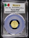 2021-Mo メキシコ 1/10 オンス ゴールド リベルタ PCGS MS 69 ファースト ストライク BU 未流通 UNC2021-Mo Mexico 1/10 oz Gold Libertad PCGS MS 69 First Strike BU Uncirculated Unc(3)