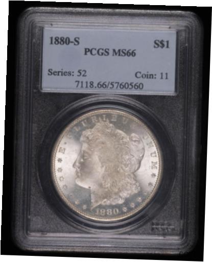 ڶ/ʼݾڽա ƥ    [̵] 1880 S MORGAN SILVER DOLLAR COIN PCGS MS66