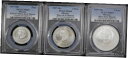 1997 Mo メキシコ シルバー 1、2、および 5 ペソ ディスコ デ ラ ムエルテ PCGS MS 69 3 個セット (BU)1997 Mo Mexico Silver 1, 2, & 5 Peso Disco de la Muerte PCGS MS 69 3pc Set (BU)
